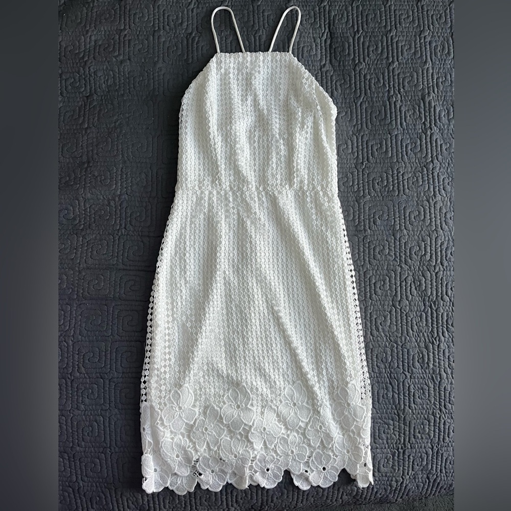 Women's White Spaghetti Strap Dress